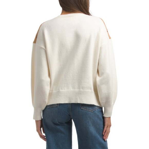 SUNDAY EDITION Cream Multi Argyle Cardigan - Picture 2 of 2